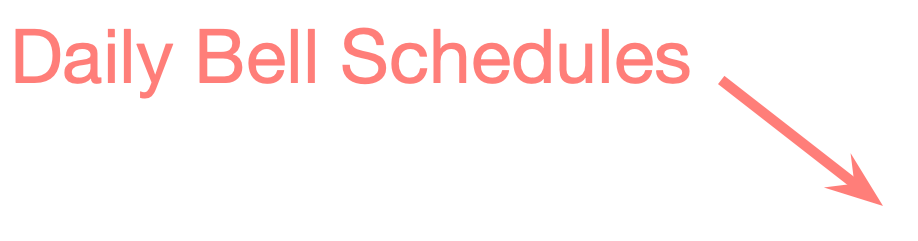 Points to button for daily bell schedules